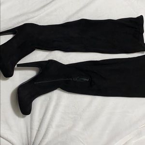Over the knee heel boots